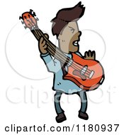 Poster, Art Print Of Black Man With A Guitar