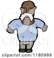 Cartoon Of An Black Man Royalty Free Vector Illustration by lineartestpilot
