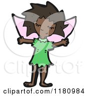 Poster, Art Print Of Black Girl Wearing A Fairy Costume