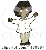 Cartoon Of A Black Girl Royalty Free Vector Illustration