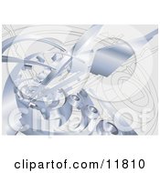Chrome Indhstrial Background Clipart Illustration