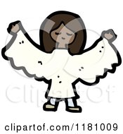 Poster, Art Print Of Black Girl Wearing An Angel Costume