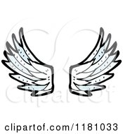Cartoon Of Angel Wings Royalty Free Vector Illustration