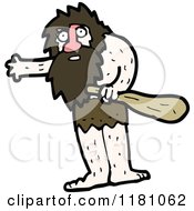 Cartoon Of A Caveman Royalty Free Vector Illustration by lineartestpilot