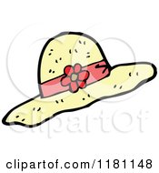 Cartoon Of A Womens Hat Royalty Free Vector Illustration