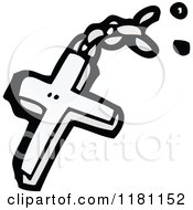 Poster, Art Print Of Silver Cross On A Chain