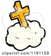 Golden Cross On A Cloud