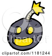 Cartoon Of A Cannonball Royalty Free Vector Illustration by lineartestpilot