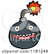 Cartoon Of A Cannonball Royalty Free Vector Illustration
