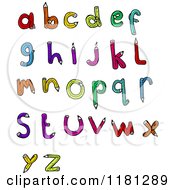 Poster, Art Print Of The Alphabet Made From Pencils