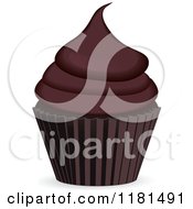 Chocolate Cupcake In A Brown Cup