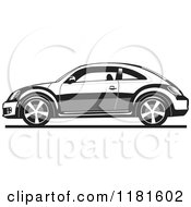 Poster, Art Print Of Grayscale New Volkswagen Beetle