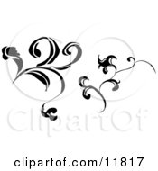 Black And White Design Elements Clipart Illustration by AtStockIllustration