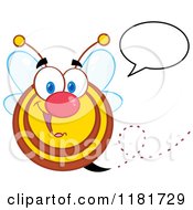Poster, Art Print Of Happy Talking Bee