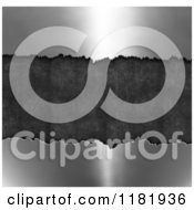 Clipart Of 3d Torn Silver Over Mesh Royalty Free CGI Illustration