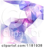 Clipart Of A Background Of Purple Triangle Prisms Royalty Free Vector Illustration