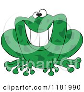 Poster, Art Print Of Grinning Green Frog