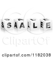Poster, Art Print Of 3d Black And White Cubes Spelling Sale