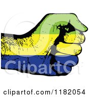 Fisted Gabon Flag Hand