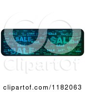 Poster, Art Print Of Gradient Blue And Green Sale Website Banner