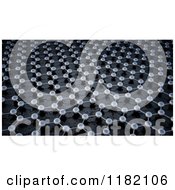Poster, Art Print Of 3d Graphene Atomic Structure Background