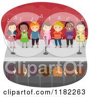 Poster, Art Print Of Audience Watching Children Singing On Stage
