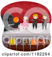 Poster, Art Print Of Audience Watching Children Play Instruments On Stage