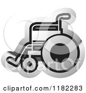 Poster, Art Print Of Silver Wheelchair Icon