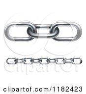 Clipart Of Seamless Metal Links Royalty Free Vector Illustration