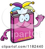 Waving Jester Joke Book Mascot