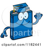 Waving Blue Teacher Book Mascot