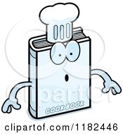 Cartoon Of A Surprised Cook Book Mascot Royalty Free Vector Clipart