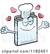 Cartoon Of A Loving Cook Book Mascot Royalty Free Vector Clipart
