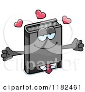 Cartoon Of A Loving Business Book Mascot Royalty Free Vector Clipart