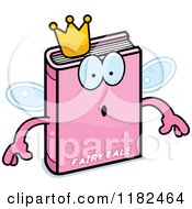 Poster, Art Print Of Surprised Pink Fairy Tale Book Mascot