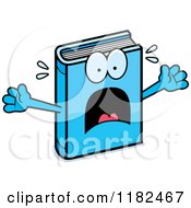 Scared Blue Book Mascot