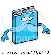 Poster, Art Print Of Depressed Blue Book Mascot