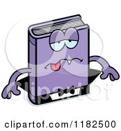 Cartoon Of A Sick Horror Vampire Book Mascot Royalty Free Vector Clipart