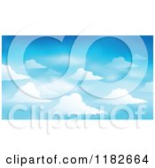 Poster, Art Print Of Blue Sky With Clouds Background