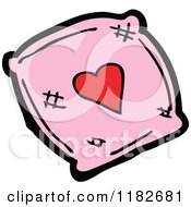 Poster, Art Print Of Pink Pillow With A Heart