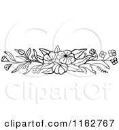 Poster, Art Print Of Black And White Floral Rush Header
