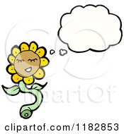 Poster, Art Print Of Sunflower With A Conversation Bubble