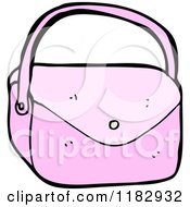 Cartoon Of A Ladies Purse Royalty Free Vector Illustration by lineartestpilot