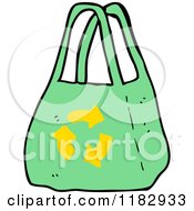 Cartoon Of A Recycle Bag Royalty Free Vector Illustration by lineartestpilot