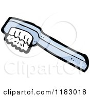 Cartoon Of A Toothbrush Royalty Free Vector Illustration by lineartestpilot