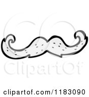 Cartoon Of A Mustache Royalty Free Vector Illustration by lineartestpilot