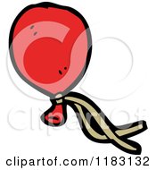 Cartoon Of A Red Balloon Royalty Free Vector Illustration