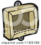 Cartoon Of A Framed Picture Box Royalty Free Vector Illustration