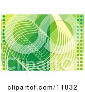 Poster, Art Print Of Abstract Green Technology Background