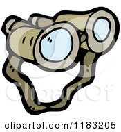 Cartoon Of Binoculars Royalty Free Vector Illustration by lineartestpilot